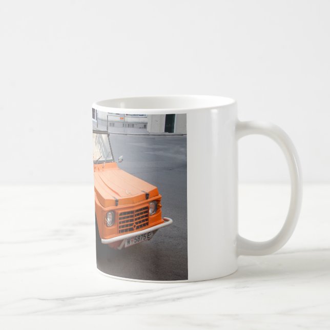 Orange Citroen Mehari Kaffemugg (Höger)