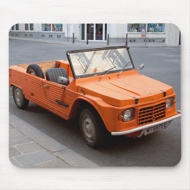 Orange Citroen Mehari Musmatta (Framsidan)