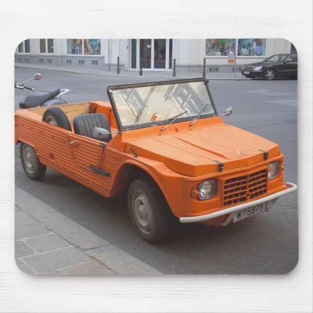 Orange Citroen Mehari Musmatta (Framsidan)