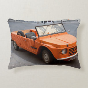 Orange Citroen Mehari Prydnadskudde