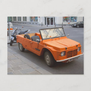 Orange Citroën Mehari Vykort