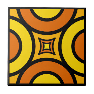 Orange & citron 2 kakelplatta