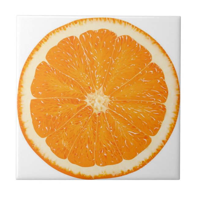 Orange citrubril kakelplatta (Framsidan)