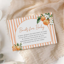 Orange Citrus Baby Shower  Barnböcker