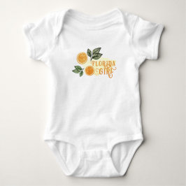Orange Citrus Fruit Florida Girl Baby Bodydräkt T Shirt