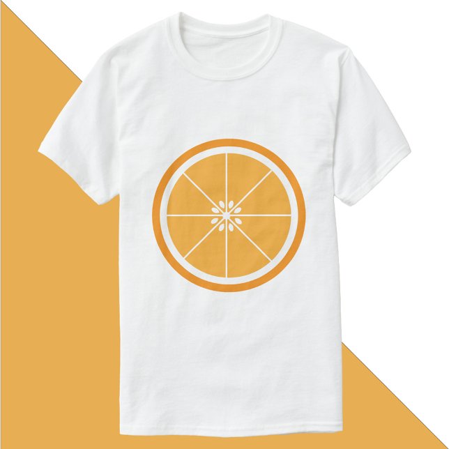 Orange Citrus Fruit Slice T Shirt (A tshirt featuring an orange fruit slice)