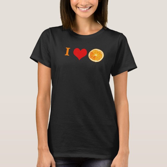 Orange Citrus Fruit   T Shirt (Framsida)