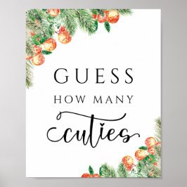 Orange Citrus gissar hur många turer Poster