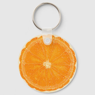 Orange citrus keychain nyckelring
