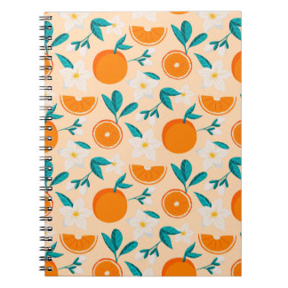 Orange Citrus Kul Anteckningsbok