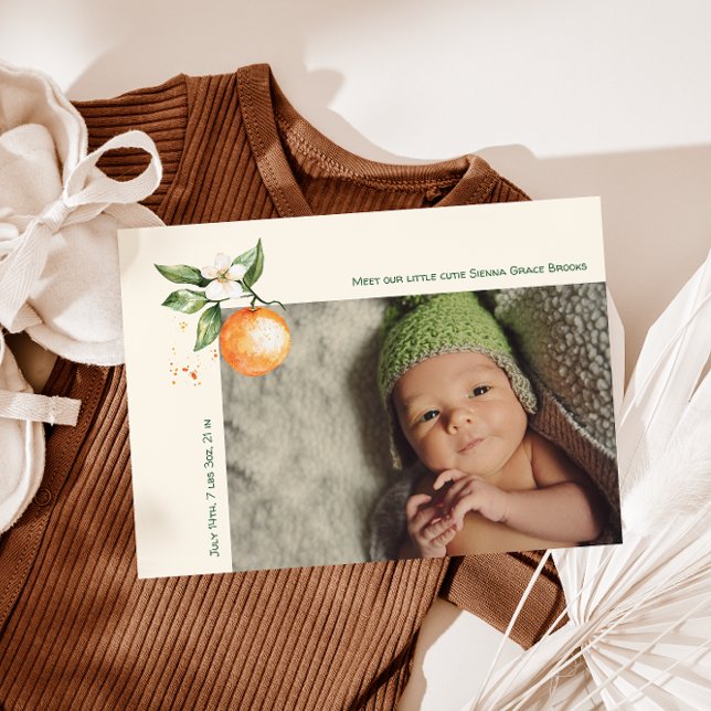 Orange Citrus Lilla Gullet Tack Baby Meddelande (Skapare uppladdad)