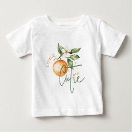 Orange Citrus Little Cutie Baby Shower Gift Tshirt T Shirt