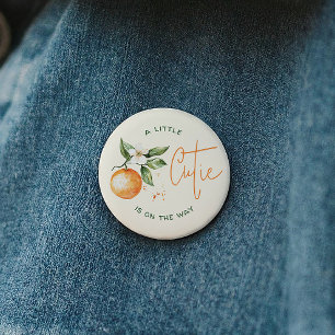 Orange Citrus Little Cutie Baby Shower-knapp Knapp