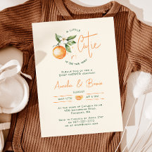 Orange Citrus Little Cutie Par Baby Shower