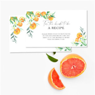 Orange Citrus - Recept för den blivande bruden Tilläggskort