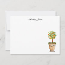 Orange citrus topiary Illustration Notes