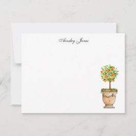 Orange citrus topiary Illustration Notes Tack Kort