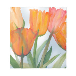 Orange Citrus Tulips Anteckningsblock