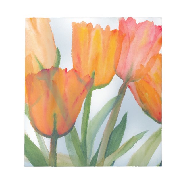 Orange Citrus Tulips Anteckningsblock (Framsida)