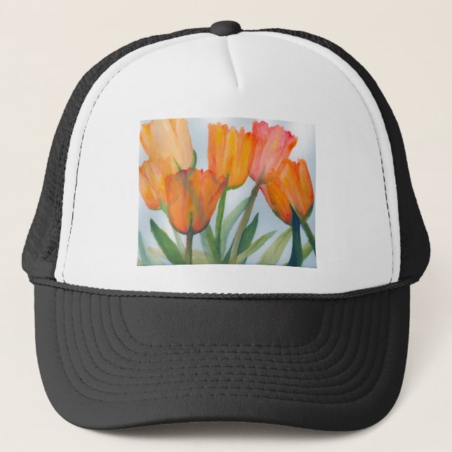 Orange Citrus Tulips Keps (Framsida)