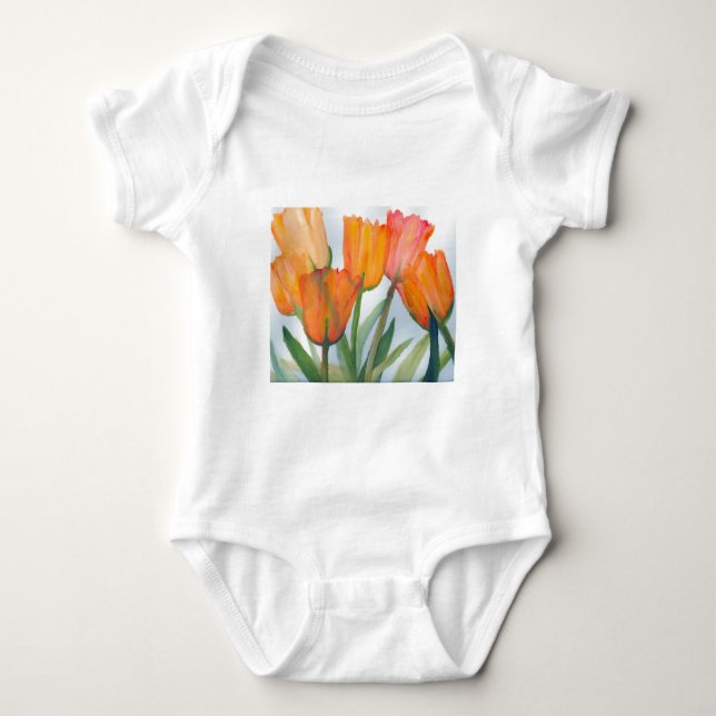 Orange Citrus Tulips Tee (Framsida)