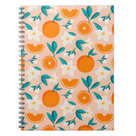 Orange citrusfrukter anteckningsbok