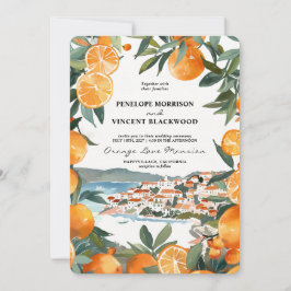 Orange City 2 bröllopsinbjudan Inbjudningar
