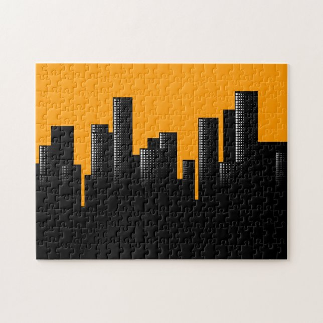 orange cityscape pussel (Horisontell)