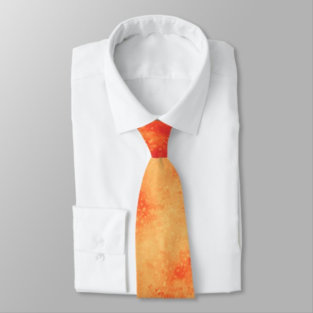 Orange Cloud Effect Neck Tie Slips (Bunden)