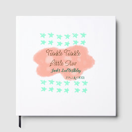 Orange clouds twinkle twinkle little stars green  gästböcker