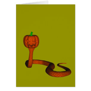 Orange Cobra Hälsningskort