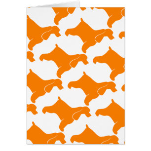Orange Cocker Spain Hälsningskort