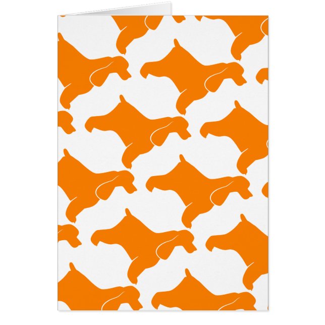 Orange Cocker Spain Hälsningskort (Framsidan)
