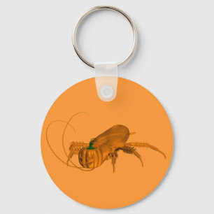 Orange Cockroach Nyckelring