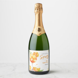 Orange Cocktail Kärlek vid Första Spritz Bröllopsf