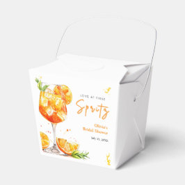 Orange Cocktail Kärlek vid Första Spritz Bröllopsf Presentaskar