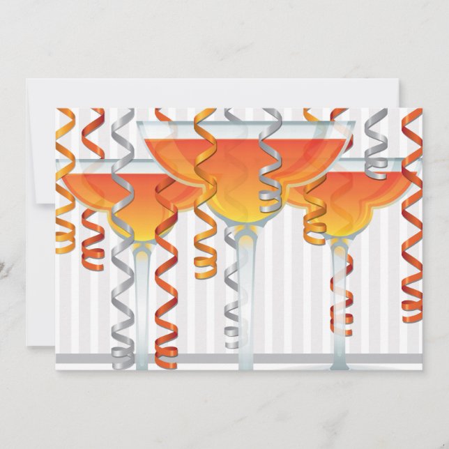 Orange, cocktail och band (Framsida)