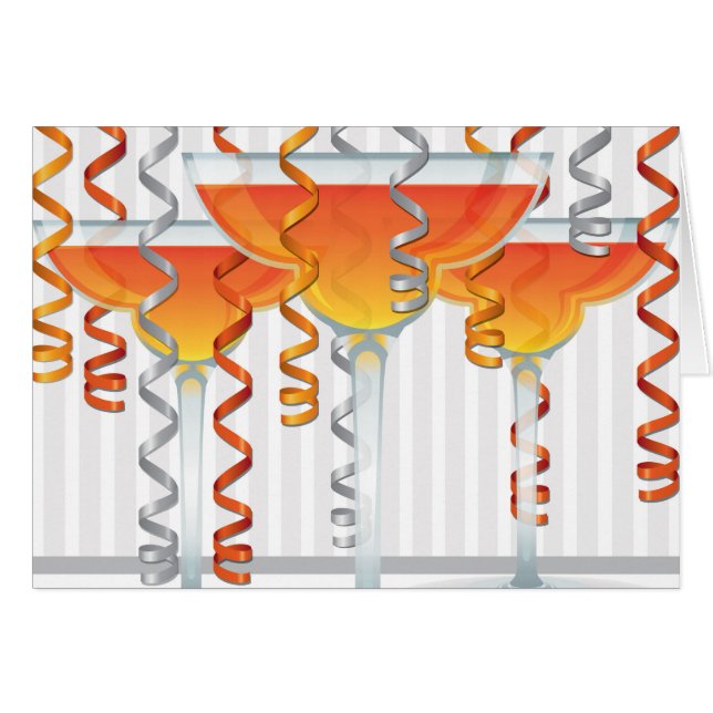 Orange, cocktail och band OBS kort (Framsidan Horizontal)