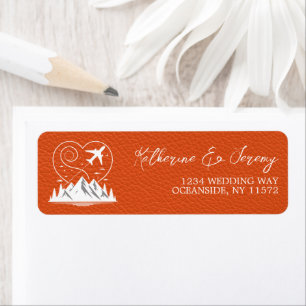 Orange Colorado Passport Returadress Etikett