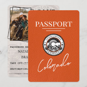Orange Colorado Passport Spara datum Datumet