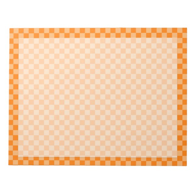 Orange Combination Checkerboard av Shirley Taylor Anteckningsblock (Framsida)