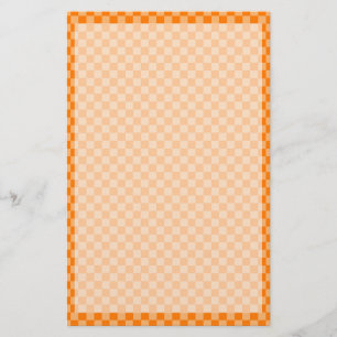 Orange Combination Checkerboard av Shirley Taylor Brevpapper