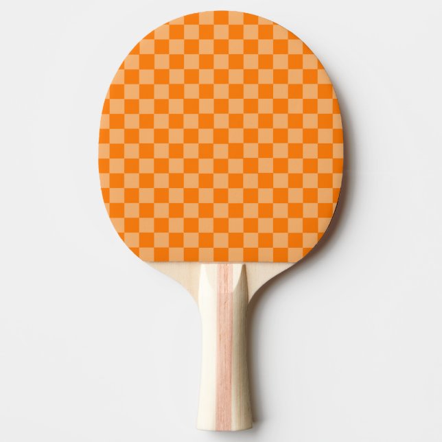 Orange Combination Checkerboard av Shirley Taylor Pingisracket (Framsidan)