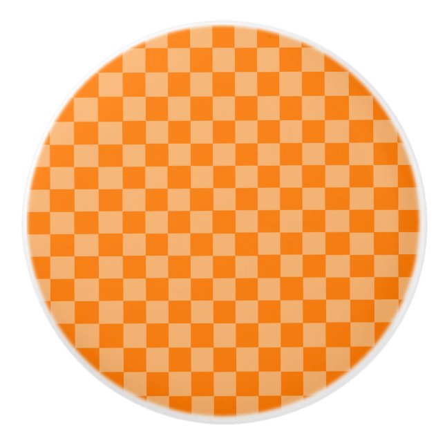 Orange Combination Checkerboard av ShirleyTaylor Knopp (Framsidan)