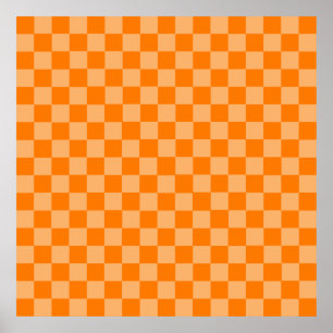 Orange Combination Checkerboard av ShirleyTaylor Poster