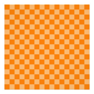 Orange Combination Classic Checkerboard av STaylor Fototryck