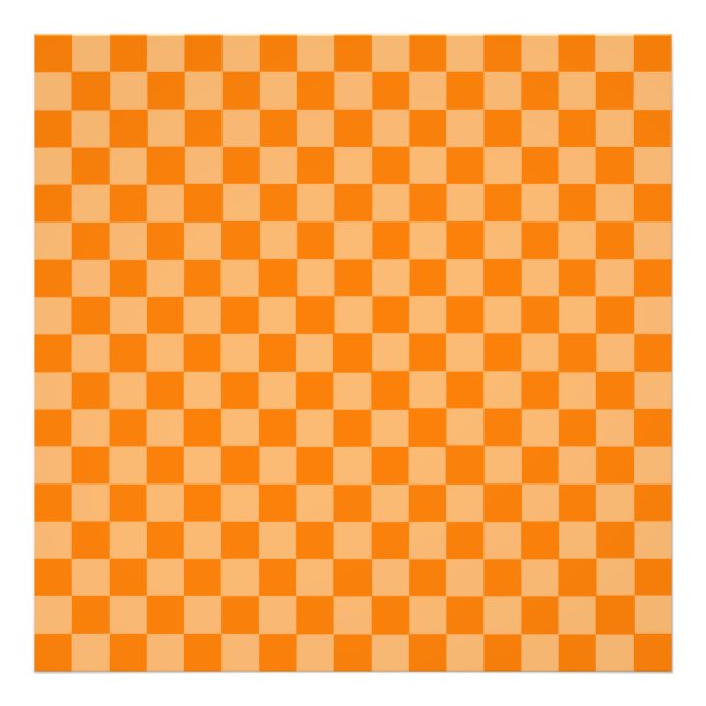 Orange Combination Classic Checkerboard av STaylor Fototryck (Framsidan)