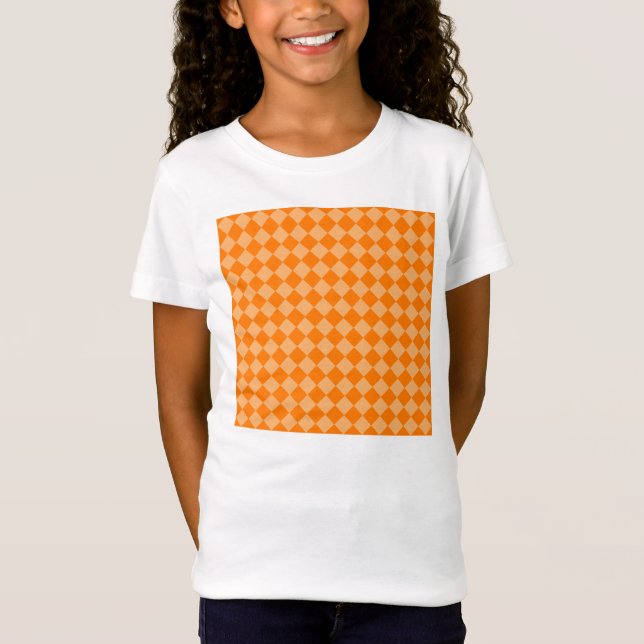 Orange Combination Diamond Mönster STaylor Tröja (Framsida)