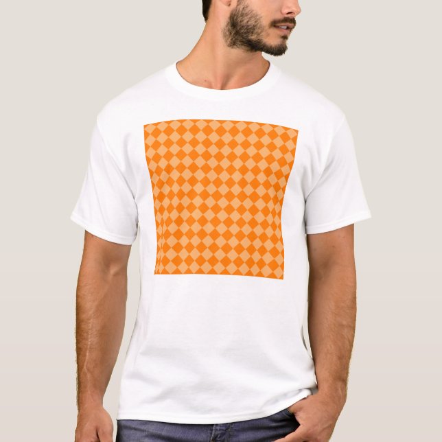 Orange Combination Diamond Mönster STaylor Tröja (Framsida)