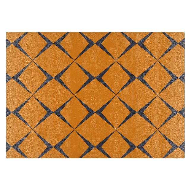 Orange, coola, enkel form, trendig, chevron-former (Framsidan)